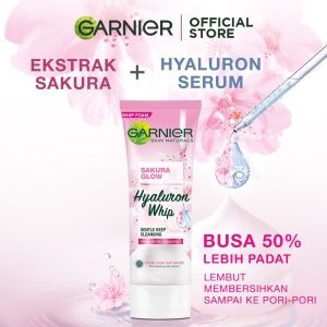Garnier Sakura Glow Cleanser Whip Foam Skin Care (Pembersih Wajah)