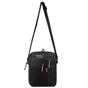 Tas Selempang Pria Distro New Design Slingbag Briton Full Black