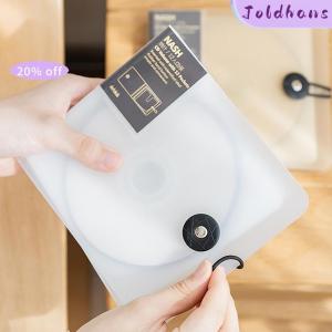 Joldhans Transparent Color Plastic Disc CD Case DVD Holder Wallet Storage Bag Organizer Cover Bag Box CD DVD Album Box Cases With Buckle