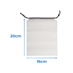 Translucent Drawstring Bag Waterproof Travel Organizer Pouch Reusable Saving Space Lightweight Durable Plastic Gift