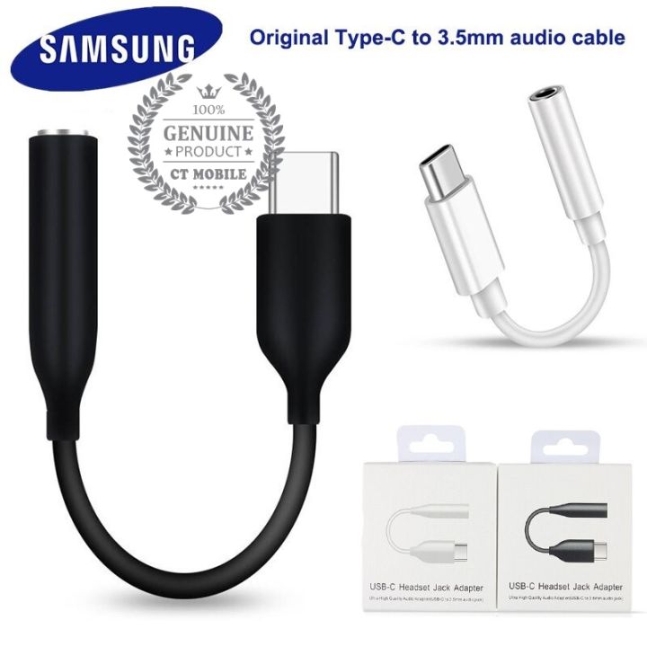 100% Original Samsung Usb-c To 3.5mm Audio Jack Aux Headphone Adapter 