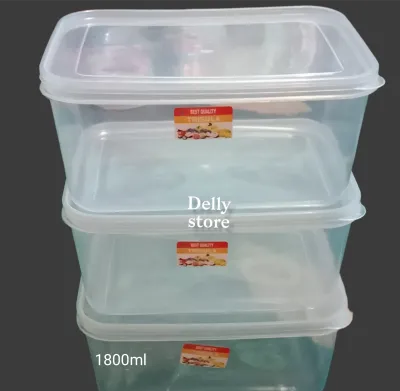 PROMO... 6PCS DAN 12 PCS SEALWEAR BOX MAKANAN PLASTIK /FOOD BOX BENING /BOX SAYURAN UKURAN 1800ML