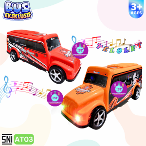 IST Mainan Bus Basuri SEKOLAH Lampu Musik Telolet AT03