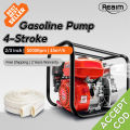 REAIM 4-Stroke Gasoline Engine Water Pump 2x2 3x3 inch High-Lift 12HP Gasoline Pump for agriculture. 