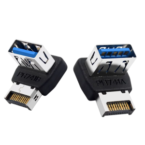 USB Front Panel Adapter L-Shaped USB 3.1 To TYPE E Adapter Configuration Panel TYPE E 90 Degree Steering Header