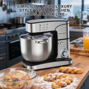 Máy trộn bột đa năng 18L bằng inox máy nhồi bột (stand mixer) dùng cho gia đình và kinh doanh