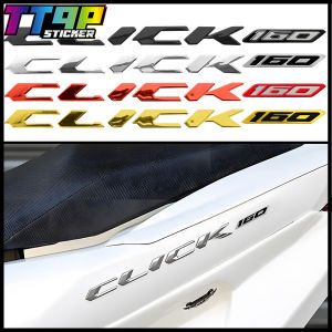 Miếng Dán Xe Tăng Đề Can Huy Hiệu Chống Thấm Nước 4 Cái Keo Mềm 3D Nhiều Màu Mới 160 Chữ Dập Nổi Thích Hợp Cho Honda Click160 Click 160 V3 V2