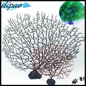 【dipao】 Tree Shape Aquarium Decoration Decor Sea Iron Tree Plastic Coral Decor Plants