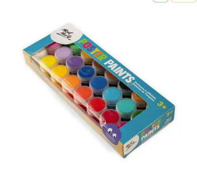 Mont Marte Poster Paints 12/24pc x 20ml