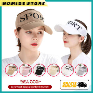 TOPI SENAM WANITA VISOR GOLF BASEBALL CAP WOMAN KOREA BISA UNTUK OLAHRGA LARI JOGGING PANTAI ZE