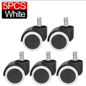 5/1 cái bánh xe Ghế phổ quát bánh xe phổ quát câm 2inch Con lăn xoay vận chuyển đồ nội thất bánh xe thay thế con lăn bánh xe cao su phụ kiện ngũ kim