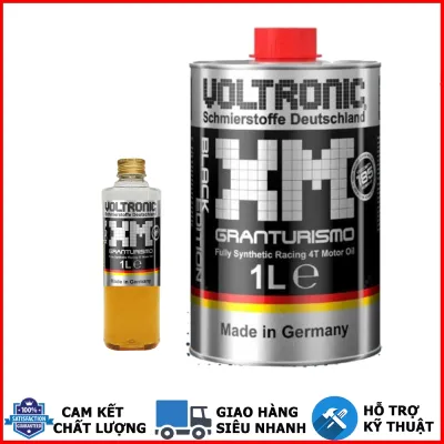Nhớt tổng hợp Voltronic XM Granturismo 1L dành cho xe số côn tay PKL - Nhập khẩu Đức [Mua 5 tặng 1 phểu]