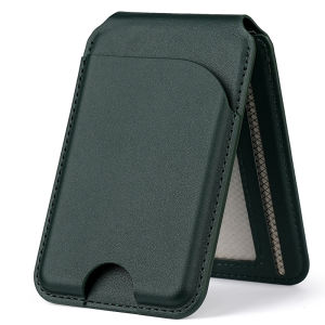 ID Credit Card Holder Leather Card Holder Large Capacity Multi-Function Card Holder Bag Magnetic Suction Phone Holder