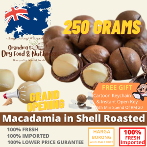 [Grand Opening] AUSTRALIA MACADAMIA NUTS 250G - (FREE GIFT INSTANT OPEN KEY)⭐⭐⭐⭐⭐
