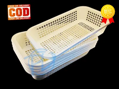 COD PDM BASKET ORGANIZER MULTIPURPOSE PLASTIC TRAY RECTANGULAR OFFICE BATHROOM BEDROOM KITCHEN