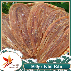 500gr Khô Rắn Miếng Thịt Dày Vị Thơm Ngon Cay Nhẹ thịt dẻo dai ăn rất thơm ngon- VỰA KHÔ MINH TRIẾT