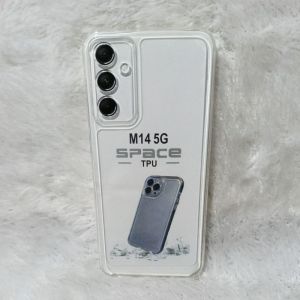 SoftCase Casing Samsung M14 5G Silikon Bening Transparan Pelindung Belakang HP