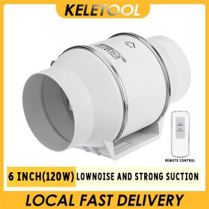 Exhaust Fan 4"/ 6"/ 8" inch High Suction Inline Dust exhaust fan Suction Window fan Ventilation wall exhaust Fan For Home Kitchen