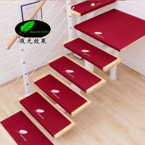 Dán Bước Cầu Thang Phát Sáng Tự Dính Không Keo Gạch Đá Cẩm Thạch Thảm Bước Cầu Thang Gỗ Rắn Thảm Chống Trượt Tùy Chỉnh