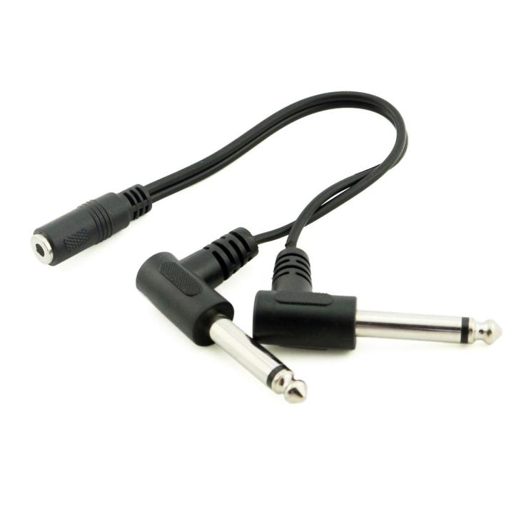 2pcs 3.5mm Headphone Y Splitter 1 Male to 2 Female Audio