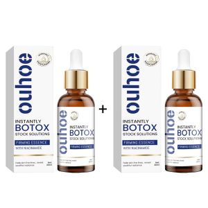 Ouhoe Instantly Botox Stock Solutions Firming Essence Face With Niacinamide Anti Aging Fine Lines Remover Lightening Serum Essence Firming Lifting Absorbable Collagen Moisturize Removes Facial Wrinkles Tighten Anti Aging Serum Skin Care 30ml