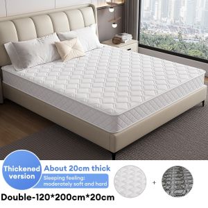 Zeen 8.1 Inch Spring Mattress Thickening Memory Foam Spring Mattress Deluxe Memory Compression Matress Double/Queen/King More Coils For Dur