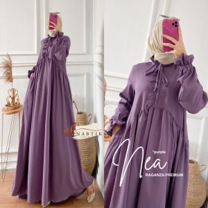 Nea Maxy by Nabtik / Gamis Maxi Dress / Bahan Raganza Premium / LD 110 PB 140