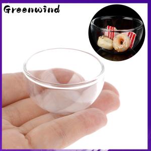 【Greenwind】 1/12 dollhouse Miniature อุปกรณ์เสริมแก้ว soup PLATE simulation dish Toy