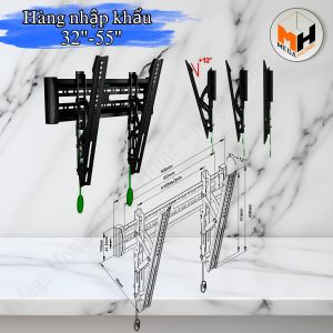 Giá treo tivi nghiêng 26-65 inch - giá treo gật gù điều chỉnh góc nghiêng 26 - 65 inch