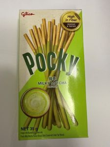 Bánh Que Pocky Kem trà xanh vị sữa 35G/hộp nhập khẩu Thái Lan