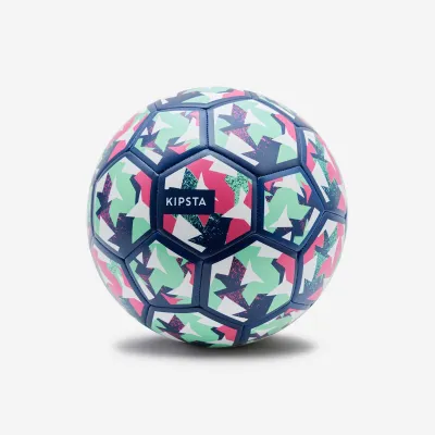 Decathlon Football Light Learning Ball Size 4 - Blue/Green/Purple