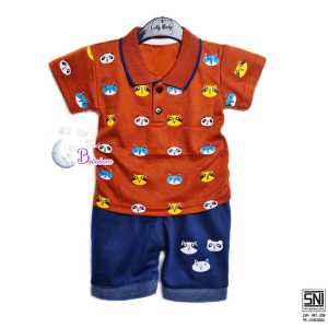 BOBOBAM BAJU BAYI LAKI LAKI SETELAN ANAK COWO LUCU STELAN COWOK 6 12 BULAN KEREN TRENDY KEKINIAN KERAH WANGKI HEWAN