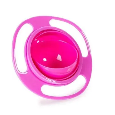 Hntob 12M+ Anti-Spill Universal Gyro Bowl Rotating Plate Flying Saucer Spinning No Sprinkle No Pour