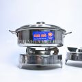 Bếp Cồn Inox Tròn, Bếp Cồn Khô, Bếp Lẩu Mini, Bếp Cồn Khô Inox KM. 