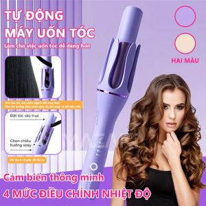 Máy Uốn Tóc Tự Động Xoay 360 Độ Mini Cao Cấp 3 In 1 Máy Làm Tóc Xoăn Tự Xoay Kiêm Máy Ép Tóc Duỗi Tóc Ion Âm Tiện Dụng