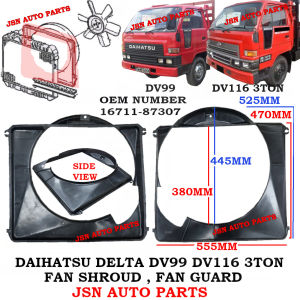 J02S00 FAN SHROUD DAIHATSU DELTA DV99 DV116 14B LORRY TRUCK AKSESORI