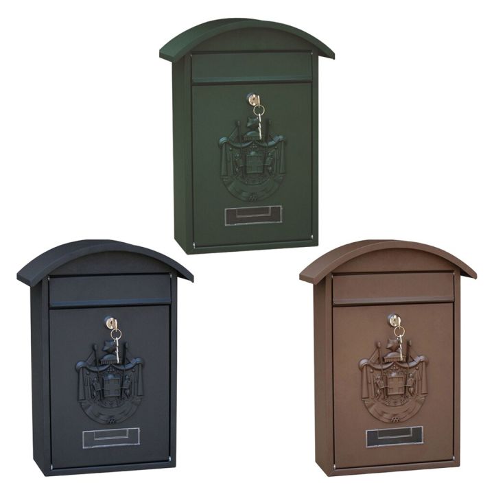 Waterproof Wall Mounted Outdoor Mailbox Drop Letterbox Post Box with