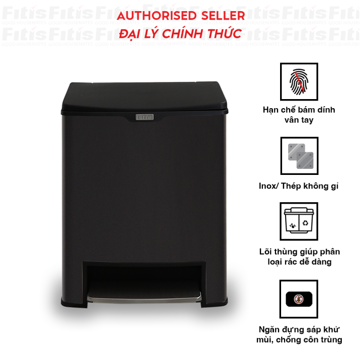 Thùng rác Fitis Prime Đôi | Lazada.vn