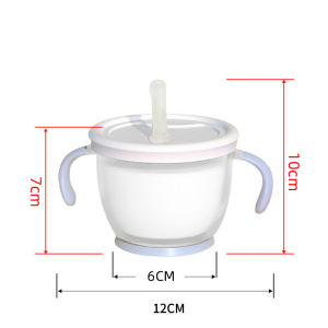 Yuecomfly  แก้วหัดดื่มกันสำลัก ถ้วยนมเด็ก ถ้วยหัดดื่ม เด็กน้อยแก้วน้ำ วัสดุที่ปลอดภัย 300ml/160ml
