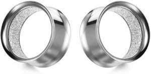 COOEAR Upgrade Eyelet Tunnels And Plugs Flesh Ear Gauges Earrings Piercing Double Flared Stretchers Expander 6mm to 25mm.