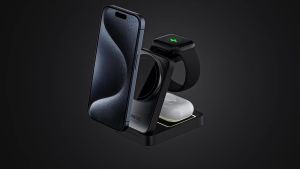 Magnetic Charger 3 in 1 Wireless Charger Holder with Night Light for IPhone 15 14 13 Pro Max Airpods and Iwatch Fast Charger