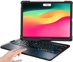 360° Rotatable Wireless Keyboard Case for iPad Pro 11 inch 2022 2021 2020 2018 iPad Air 5th 4th Gen 10.9 inch Keyboard Case