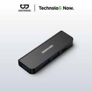 Bộ Chia Cổng USB Ô Tô 4 Trong 1 GOOJODOQ 3 Cổng Sạc + 1 Cổng Dữ Liệu USB 2.0Sạc Cùng Lúc 3 Thiết Bị