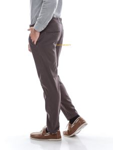 GOBEST Celana panjang chino ABU TUA premium quality 3% stretch size 28-38