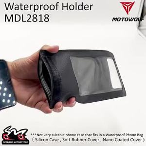 MOTOWOLF Motosikal Pemegang Beg efon Kalis Air Pendakap Basikal Bike Motor Pemegang efon Bimbit Basikal MDL2818
