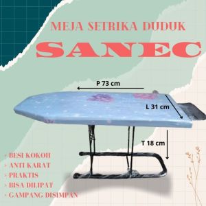 MEJA SETRIKA DUDUK LESEHAN SANEC/MEJA SETRIKA SANEC STAINLES/MEJA UNTUK SETRIKA DUDUK/MEJA SETRIKA KOKOH