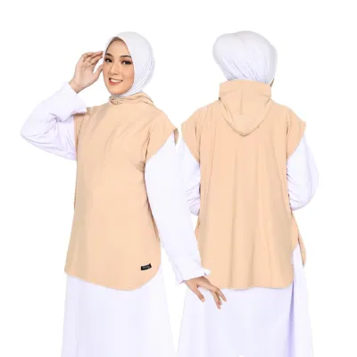 Long Vest Rompi Panjang Sport Olahraga Wanita Untuk Bersepeda Lari Senam Gym / Jilbab Instan / Baju Olahraga