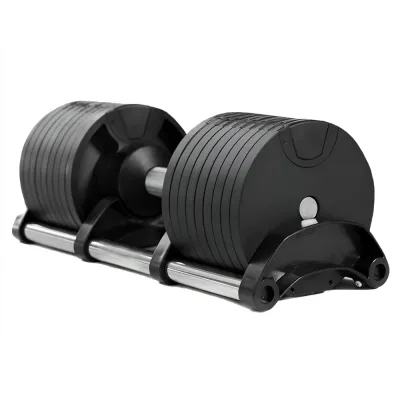IRunning 2nd Generation Adjustable Dumbbells Set ★ 5KG to 40.5KG ★ Quick Adjustment Weight Plates