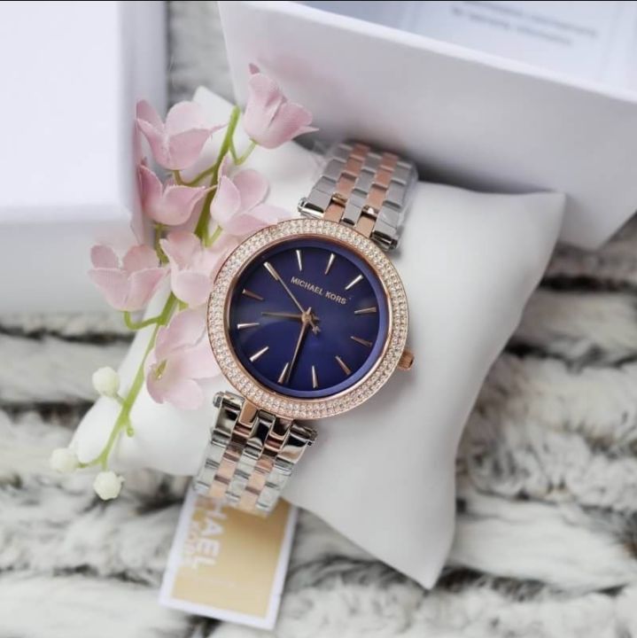 Michael kors darci outlet watch blue