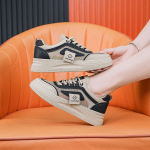 Mesh shoes 2025 Spring new style college low-top round-toe casual shoes Korean version versatile sports sneakers